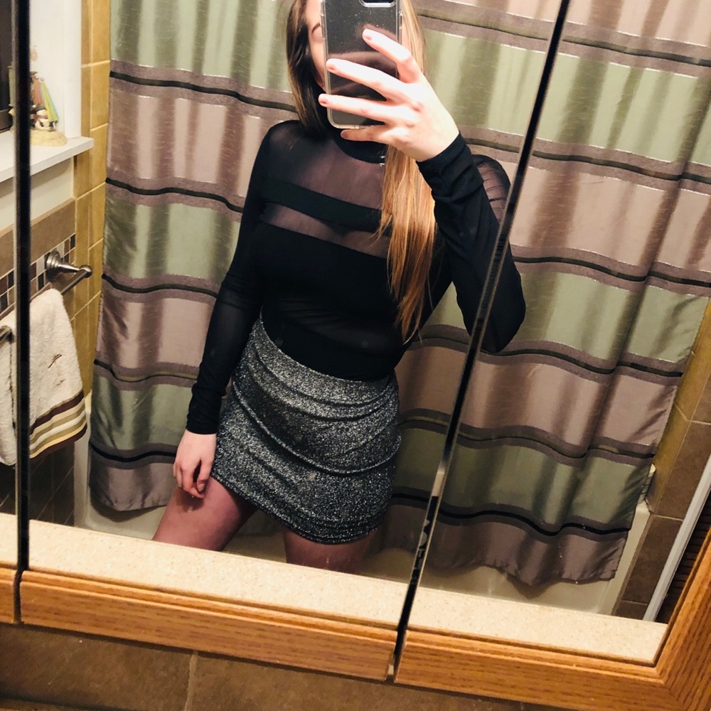 Sparkle pencil skirt